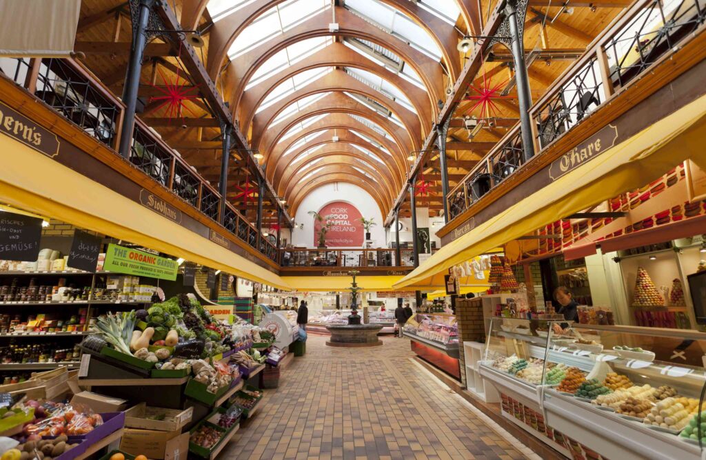 Inside Cork's English Market.